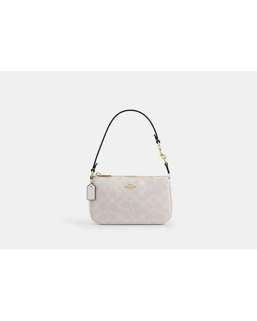 COACH Black Nolita 19 In Signature Canvas