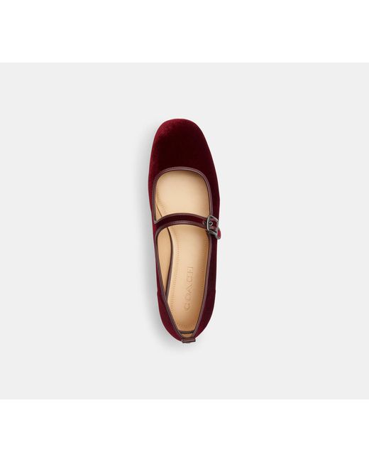 COACH Red C Rivet Mary Jane