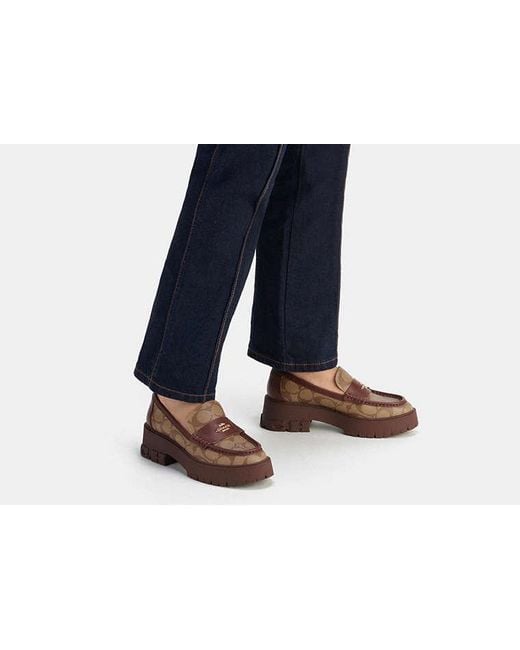 COACH Brown Ruthie Loafer