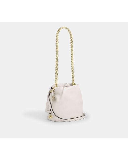 COACH Black Faye Mini Drawstring Bag