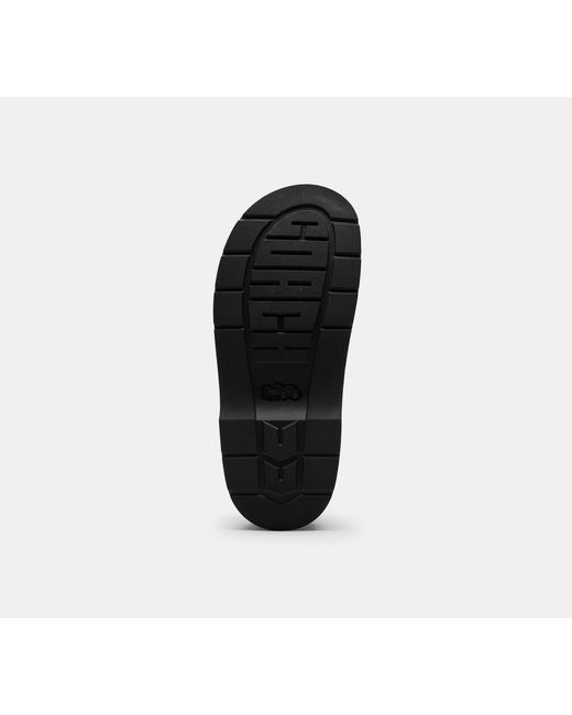 COACH Black Sculpted C Platform Clog In Crystal Signature Jacquard