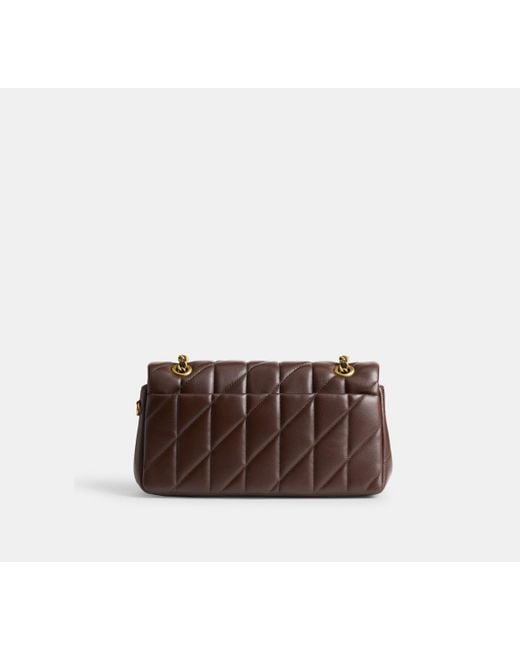 COACH Brown Tabby Schultertasche 26 Mit Bauschiger Steppung