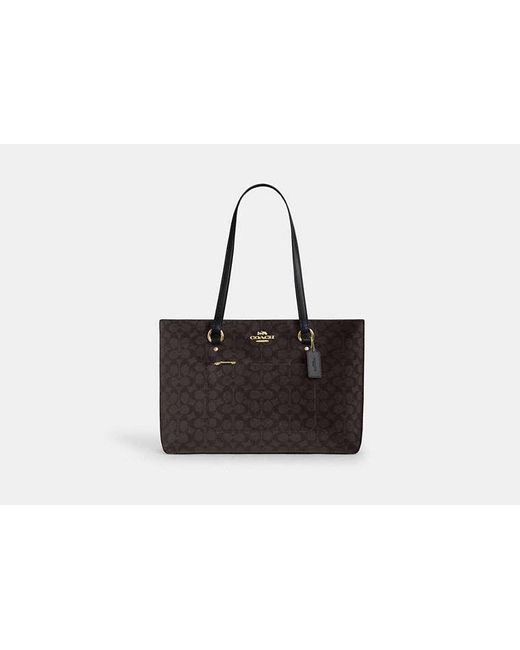 COACH Black Station Tote Bag