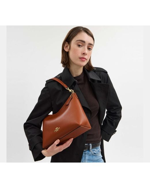 COACH Brown Laurel Shoulder Bag
