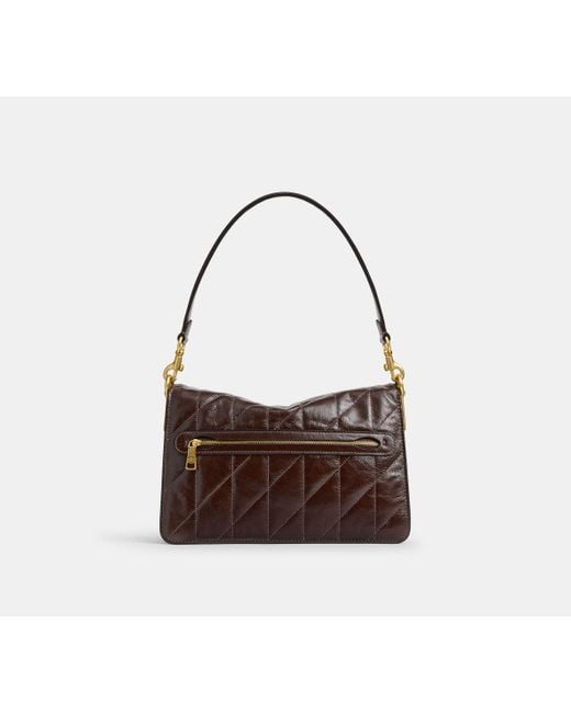 Borsa A Tracolla Tabby Con Catena Trapuntata di COACH in Black