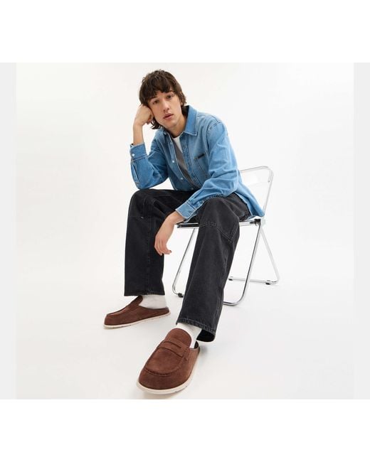 COACH Brown Loafer Mule for men