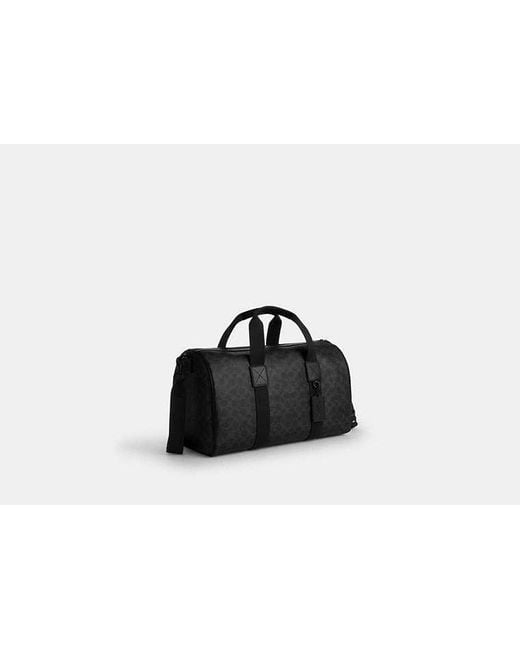 COACH Black Explorer Duffle Bag 45 for men