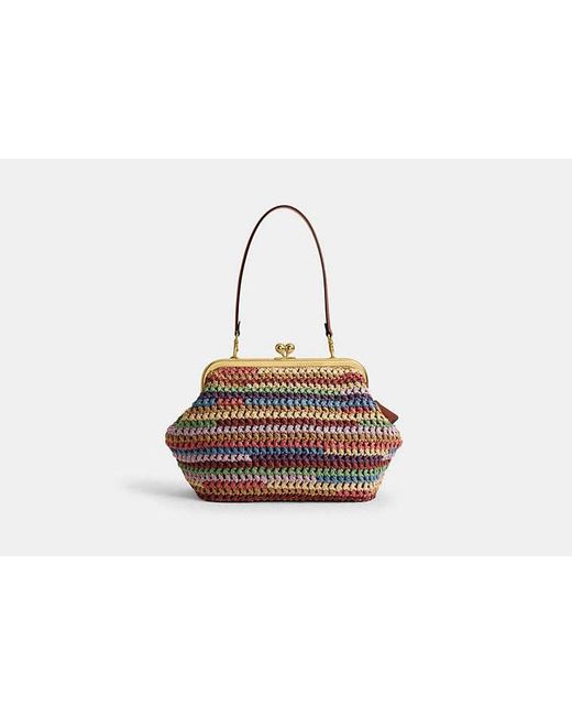 COACH Black Kisslock Frame Bag 27