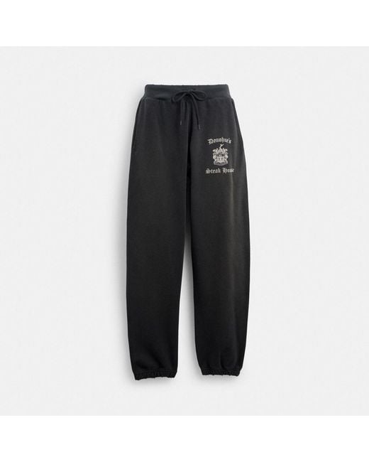 COACH Black Vintage Pull On Joggers for men