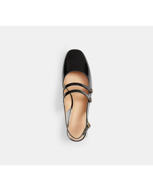 COACH Black Winley Slingback Mary Jane