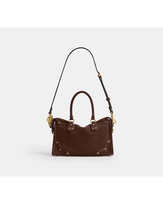 COACH Black Rhyder Satchel Bag 24