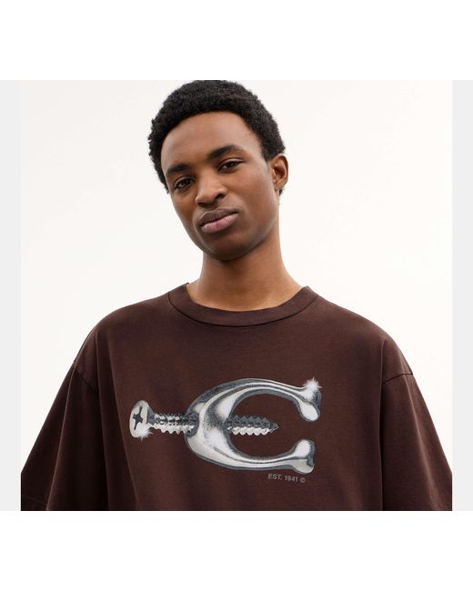 COACH Black Hardware Relaxed T-Shirt