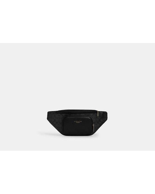 COACH Black Racer Small Belt Bag for men