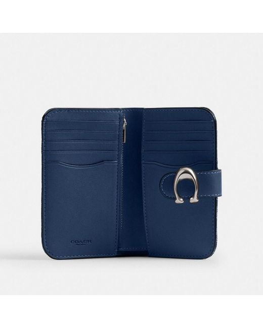 COACH Blue Tabby Wallet In Signature Denim