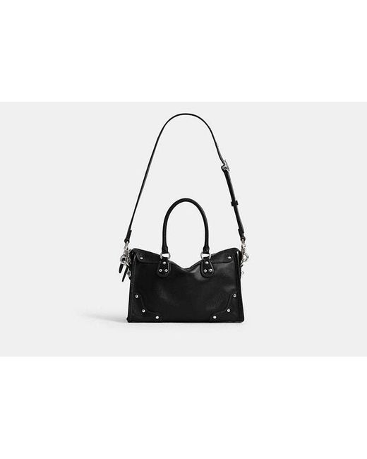 COACH Black Rhyder Satchel Bag 24