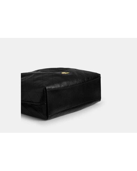 COACH Black Evelyn Large Shoulder Bag With Quilting