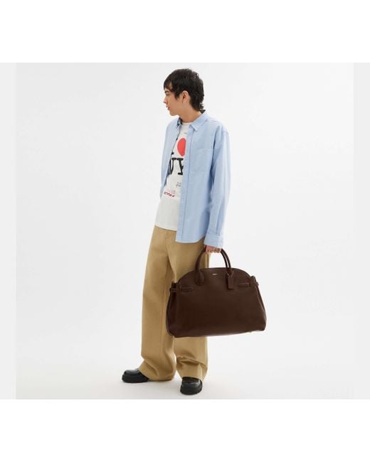 COACH Brown Soft Empire Carryall Bag 48