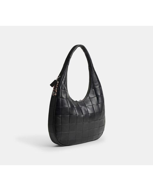 COACH Black Alter/Ego Large Crescent Shoulder Bag