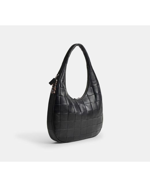 COACH Black Alter/Ego Large Crescent Shoulder Bag