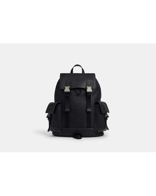 COACH Black Clark Backpack for men