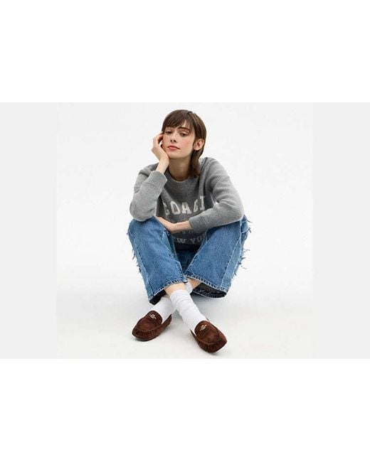 COACH Brown Phoebe Soft Loafer