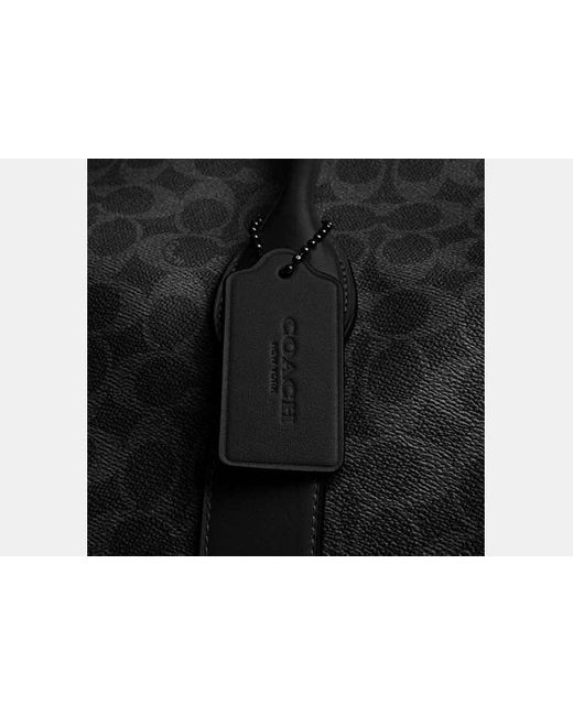 Sac Compass 50 En Toile Exclusive COACH en coloris Black