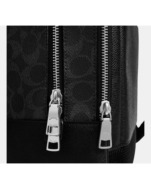 Mochila Wade En Lona De Firma COACH de hombre de color Black
