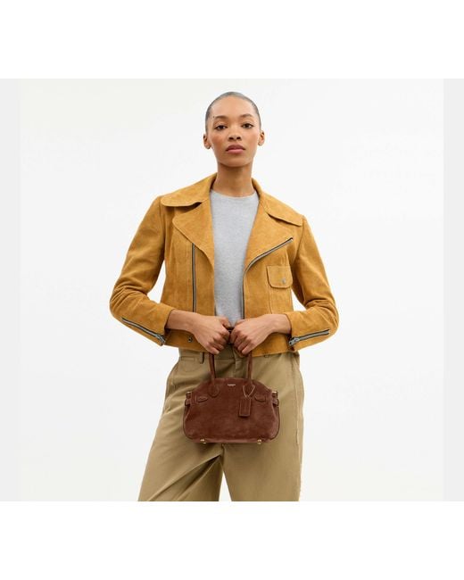 COACH Brown Soft Empire Carryall Bag 21