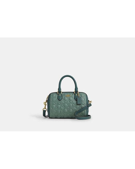 COACH Green Mini Rowan Crossbody Bag
