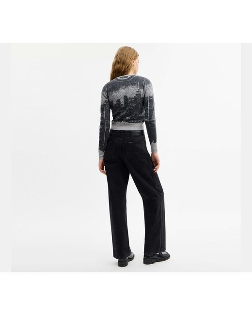 COACH Black Postcard Cardigan