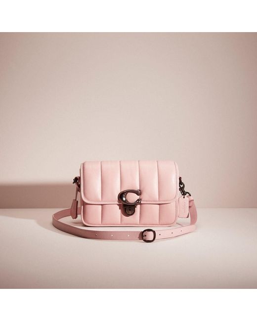 COACH Restored Studio Shoulder Bag With Quilting in Pink | Lyst