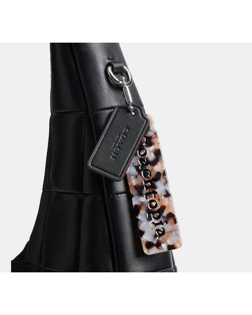 COACH Black Alter/Ego Large Crescent Shoulder Bag