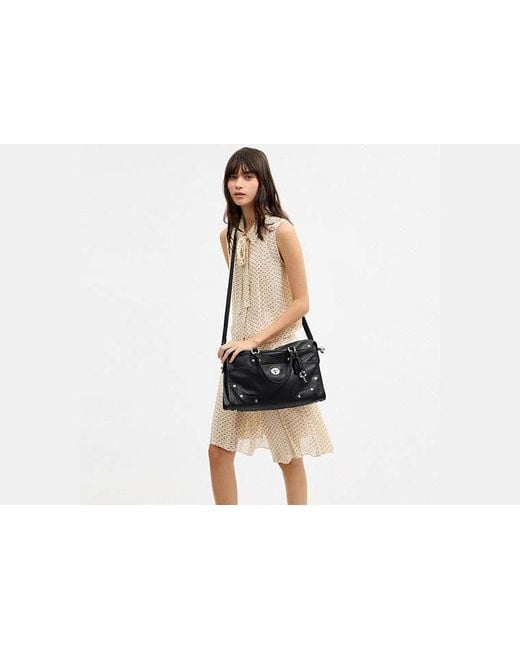 COACH Black Rhyder Satchel Bag 38