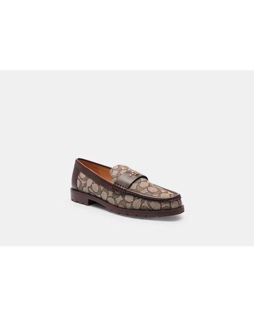 COACH Black Janie Loafer