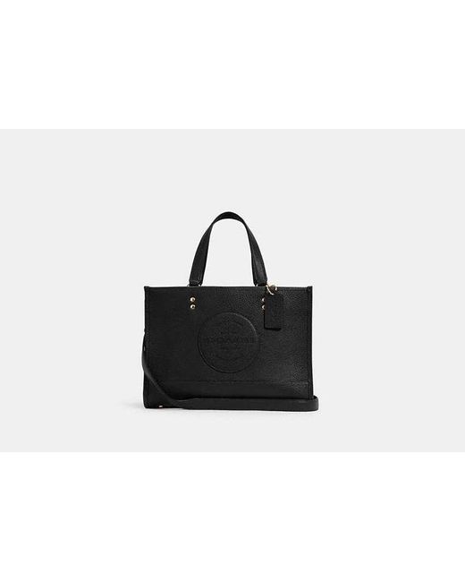 COACH Black Dempsey Carryall Bag With Patch