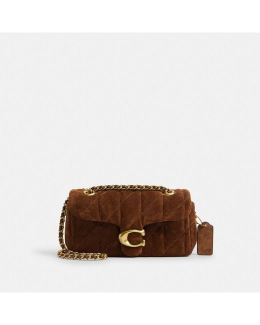 COACH Brown Tabby Shoulder Bag 20 With Quilting