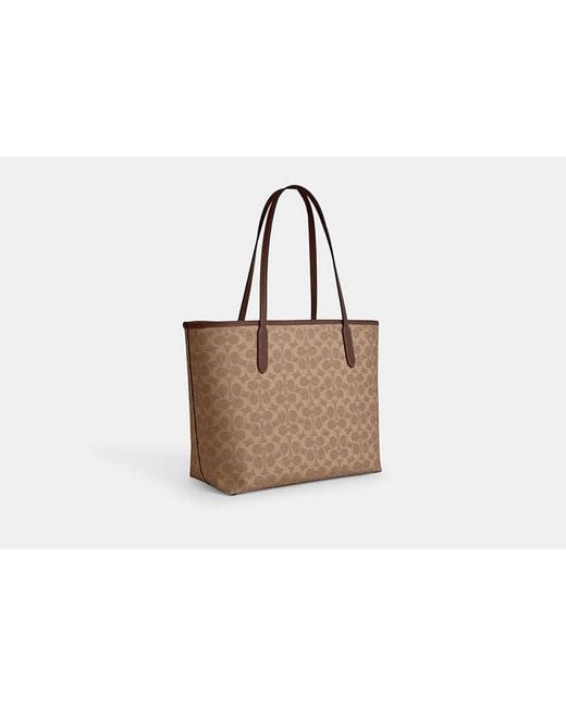 COACH Black City Tote Bag