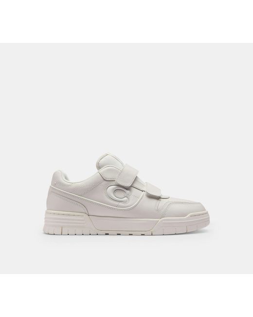 COACH White Double Strap Soho Sneaker