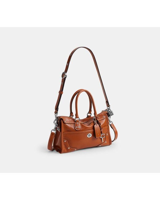 COACH Black Rhyder Satchel Bag 24