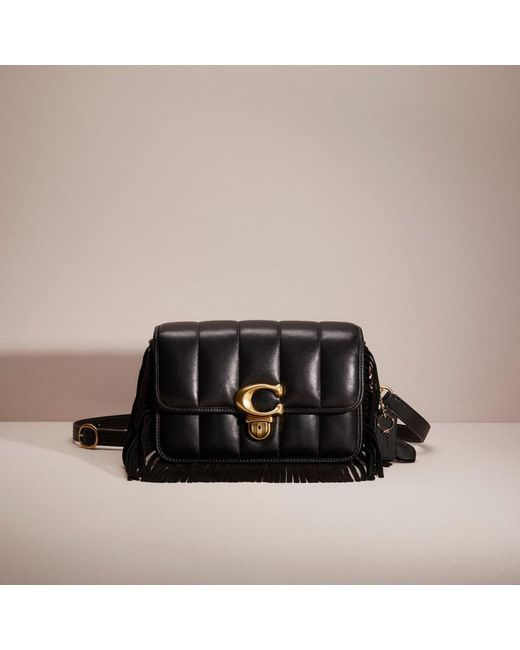COACH Upcrafted Studio Shoulder Bag With Quilting in Black Lyst