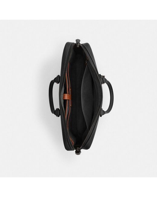 COACH Black Metropolitan Workbag for men