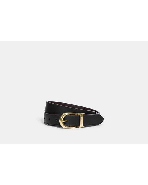COACH Black Classic Buckle Cut To Size Reversible Belt, 25 Mm