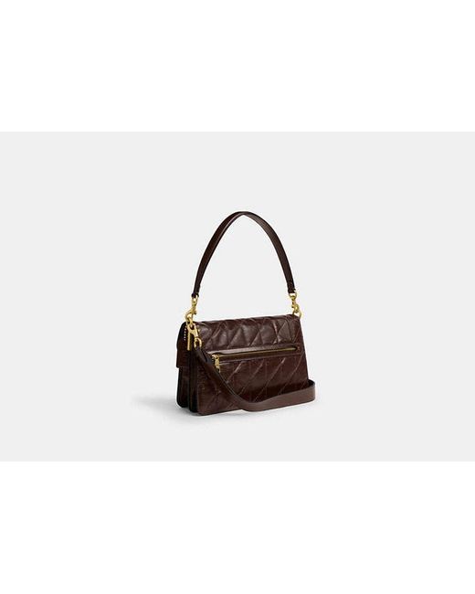 COACH Black Chain Tabby Shoulder Bag With Quilting