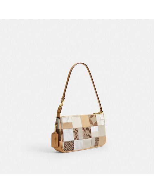 COACH Natural Plaza Bag 25 With Patchwork