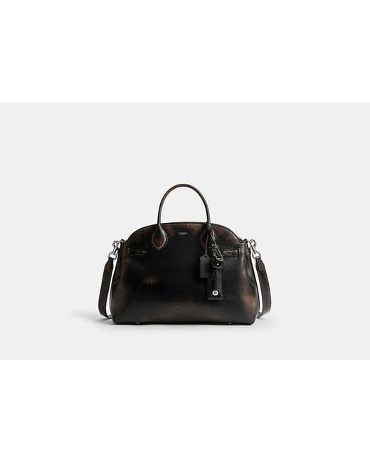 COACH Black Soft Empire Carryall Bag 40 In Loved Leather