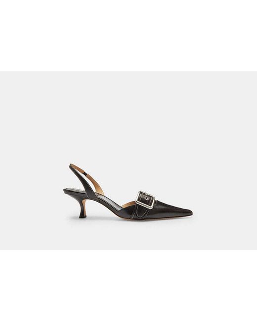 COACH Black Margot Slingback