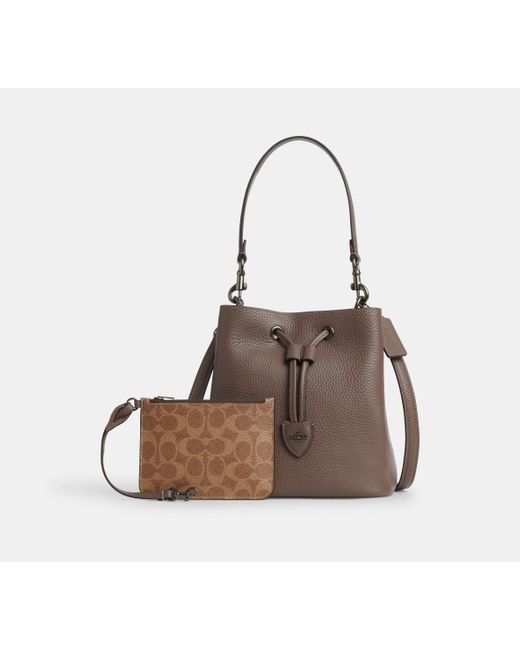 Borsa A Secchiello Rowan di COACH in Black