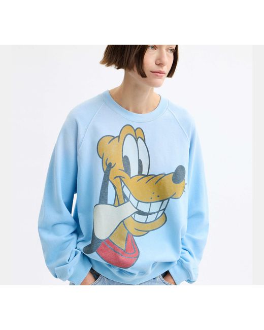 COACH Black Disney X Coach Pluto Crewneck Sweatshirt