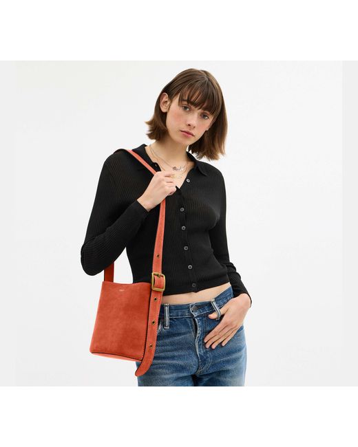 COACH Black Bleecker Bucket Bag 21