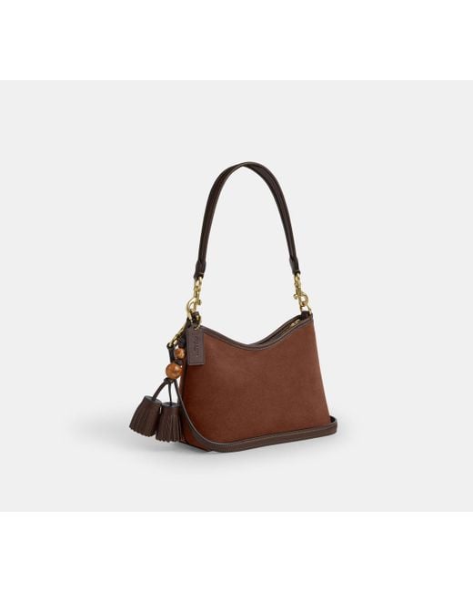 COACH Black Laurel Kleine Schultertasche Mit Quasseln